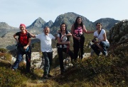 Dal MONTE MADONNINO (2502 m.), salito dalla ripida cresta nord e sceso dal pietroso canalone ovest,ai LAGHI DEI CURIOSI, CABIANCA e ZELTO, il 22 settembre 2013 - FOTOGALLERY